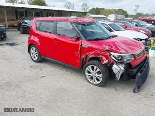 2016 Kia Soul + with VIN KNDJP3A58G7855834, listed as a IAAI auction lot 41894834 with 121,980 mi miles. Bid and sale history available at carsss.com. Image 1.