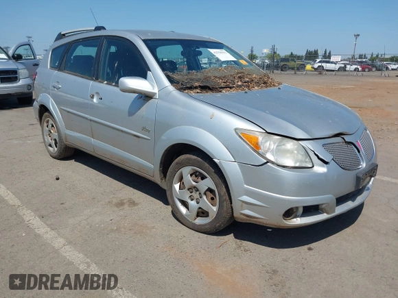 2005 Pontiac Vibe with VIN 5Y2SL63845Z441069, listed as a IAAI auction lot 42158593 with Not Provided miles. Bid and sale history available at carsss.com. Image 1.