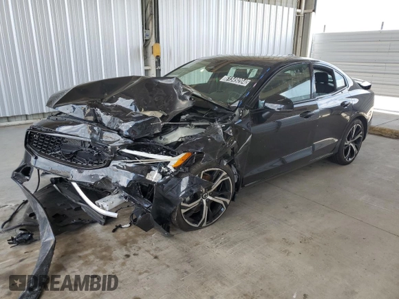 2024 Volvo S60 Core Dark Theme with VIN 7JRL12FK4RG317784, listed as a Copart auction lot 61349204 with 0 mi miles and Salvage Title. Bid and sale history available at carsss.com. Image 1.