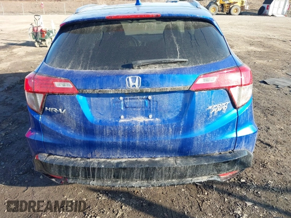 2022 Honda HR-V Sport with VIN 3CZRU6H11NM743180, listed as a IAAI auction lot 41795651 with 27,702 mi miles. Bid and sale history available at carsss.com. Image 17.