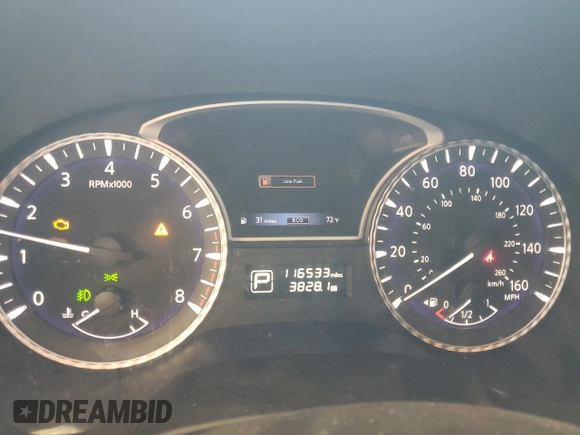 2013 Infiniti JX35 with VIN 5N1AL0MM7DC301244, listed as a Copart auction lot 47634945 with 116,533 mi miles and Salvage Title. Bid and sale history available at DreamBid. Image 9.