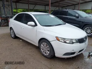 2012 Kia Forte EX with VIN KNAFU4A28C5483859, listed as a IAAI auction lot 41964258 with 232,847 mi miles. Bid and sale history available at carsss.com. Image 1.