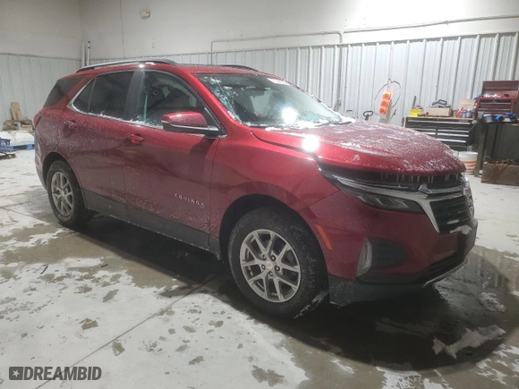 2023 Chevrolet Equinox LT with VIN 3GNAXUEG2PS203821, listed as a Copart auction lot 41343265 with 20,794 mi miles and Non Repairable. Bid and sale history available at carsss.com. Image 4.