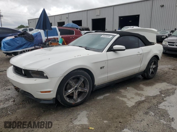2010 Ford Mustang GT with VIN 1ZVBP8FH6A5158120, listed as a Copart auction lot 56406595 with 114,341 mi miles and Salvage title. Bid and sale history available at DreamBid. Image 1.