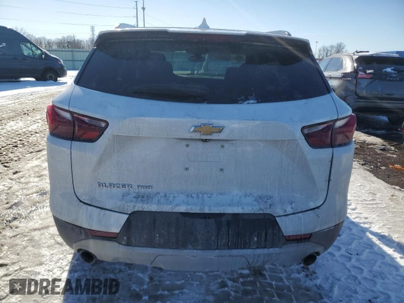 2021 Chevrolet Blazer LT with VIN 3GNKBHR49MS541772, listed as a Copart auction lot 46222455 with 39,369 mi miles and Salvage title. Bid and sale history available at DreamBid. Image 6.