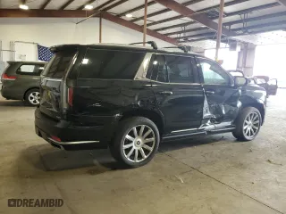 2022 Cadillac Escalade Premium Luxury Platinum with VIN 1GYS4DKLXNR273696, listed as a Copart auction lot 78257254 with 25,274 mi miles and Salvage Title. Bid and sale history available at carsss.com. Image 3.