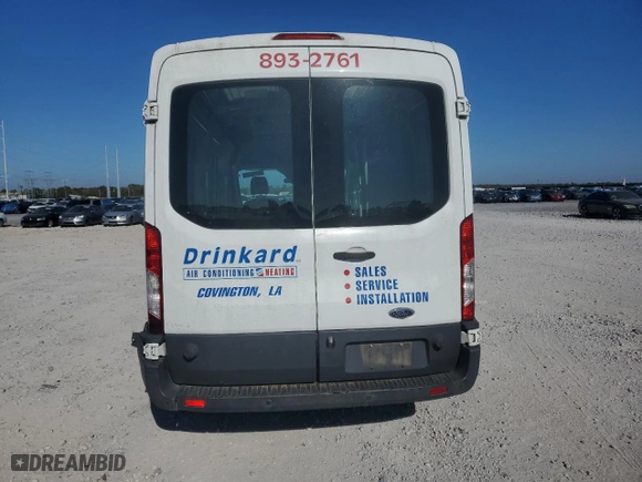 2016 Ford Transit Cargo Van with VIN 1FTYR2CM8GKA48833, listed as a Copart auction lot 82649284 with 113,781 mi miles and Salvage Title. Bid and sale history available at carsss.com. Image 6.
