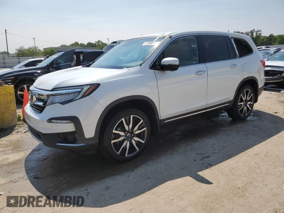 2022 Honda Pilot Elite with VIN 5FNYF6H08NB059590, listed as a Copart auction lot 57460235 with 67,593 mi miles and Salvage title. Bid and sale history available at DreamBid. Image 1.