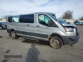 2018 Ford Transit Passenger XL with VIN 1FBZX2ZM5JKB12582, listed as a Copart auction lot 46403985 with Not Provided miles and Salvage Title. Bid and sale history available at DreamBid. Image 4.