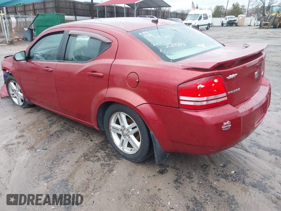 2009 Dodge Avenger SXT with VIN 1B3LC56BX9N523621, listed as a IAAI auction lot 41068673 with 174,055 mi miles. Bid and sale history available at carsss.com. Image 3.