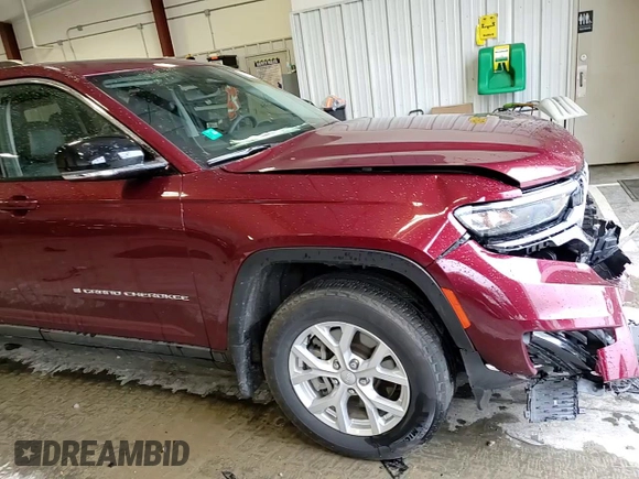 2023 Jeep Grand Cherokee Limited with VIN 1C4RJKBG7P8865294, listed as a Copart auction lot 57562135 with 35,612 mi miles and Salvage title. Bid and sale history available at DreamBid. Image 14.