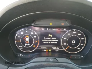 2018 Audi A3 Sedan Premium Plus with VIN WAUJ8GFF4J1012145, listed as a Copart auction lot 52638154 with 72,270 mi miles. Bid and sale history available at carsss.com. Image 9.