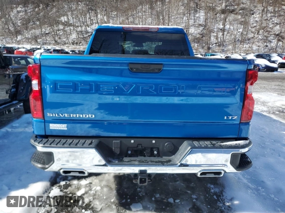 2023 Chevrolet Silverado 1500 LTZ with VIN 1GCUDGE82PZ121034, listed as a Copart auction lot 45558035 with 19,243 mi miles and Salvage Title. Bid and sale history available at carsss.com. Image 6.