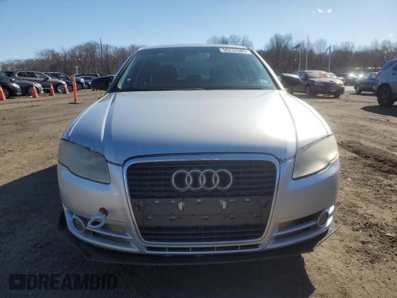 2007 Audi A4 2.0T with VIN WAUAF78E57A017762, listed as a Copart auction lot 50234585 with 159,666 mi miles and Salvage Title. Bid and sale history available at carsss.com. Image 5.