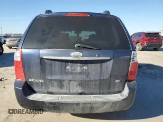 2007 Kia Sedona EX with VIN KNDMB233276158781, listed as a Copart auction lot 87046644 with 199,296 mi miles and Salvage Title. Bid and sale history available at carsss.com. Image 6.