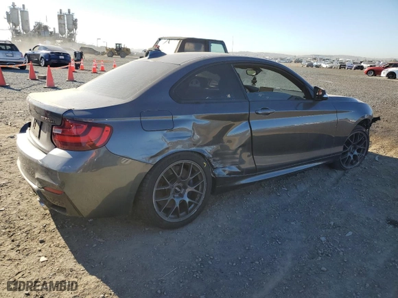 2017 BMW 2 Series M240i with VIN WBA2G1C30HV638986, listed as a Copart auction lot 79770604 with 0 mi miles and Salvage Title. Bid and sale history available at carsss.com. Image 3.