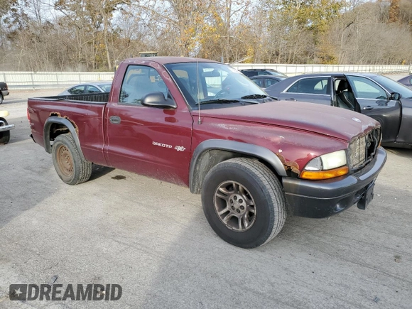 2002 Dodge Dakota with VIN 1B7FL16X22S668515, listed as a Copart auction lot 78352644 with 214,222 mi miles and Salvage Title. Bid and sale history available at DreamBid. Image 4.