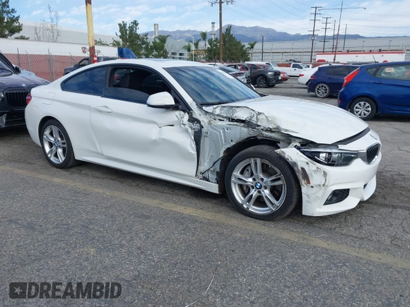 2019 BMW 4 Series 430i with VIN WBA4W3C5XKAF93081, listed as a IAAI auction lot 41689477 with 87,936 mi miles and . Bid and sale history available at DreamBid. Image 1.