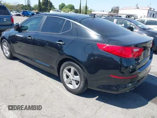 2014 Kia Optima LX with VIN 5XXGM4A74EG291937, listed as a IAAI auction lot 41984281 with 87,378 mi miles. Bid and sale history available at carsss.com. Image 3.