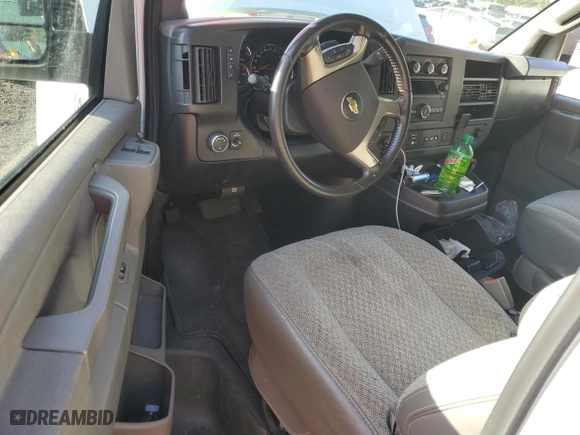 2019 Chevrolet Express Passenger LT with VIN 1GAZGPFG6K1363036, listed as a Copart auction lot 76491854 with 0 mi miles and Salvage Title. Bid and sale history available at carsss.com. Image 8.