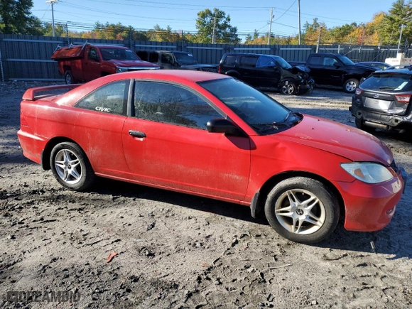 2004 Honda Civic VP with VIN 1HGEM22124L068432, listed as a Copart auction lot 74880824 with 192,794 mi miles and Clean Title. Bid and sale history available at carsss.com. Image 4.