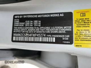 2015 MINI Countryman S with VIN WMWZC5C54FWP45274, listed as a Copart auction lot 47877695 with Not Provided miles and Salvage Title. Bid and sale history available at DreamBid. Image 14.