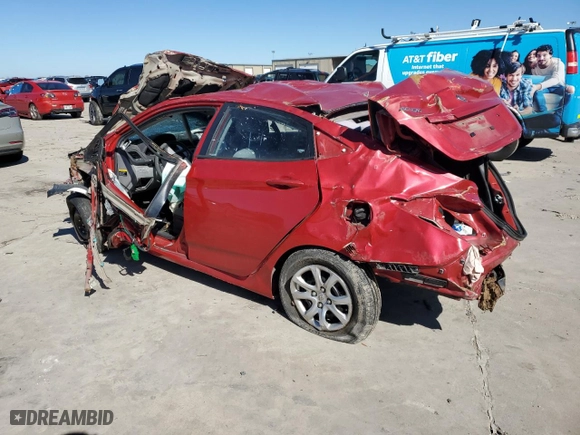2014 Hyundai Accent GLS with VIN KMHCT4AE6EU708822, listed as a Copart auction lot 43618105 with 0 mi miles and Non Repairable. Bid and sale history available at carsss.com. Image 2.