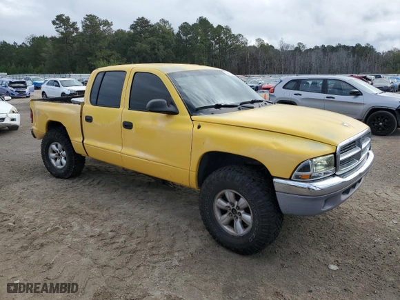 2003 Dodge Dakota SLT with VIN 1D7HG48N13S342545, listed as a Copart auction lot 80677314 with 183,922 mi miles and Salvage Title. Bid and sale history available at carsss.com. Image 4.