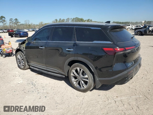 2025 Infiniti QX60 with VIN 5N1AL1FRXSC331074, listed as a Copart auction lot 48482905 with 7,769 mi miles and Salvage title. Bid and sale history available at DreamBid. Image 2.