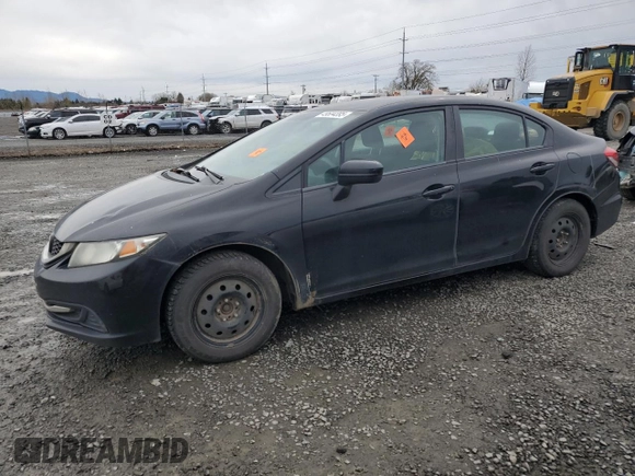 2015 Honda Civic Sedan LX with VIN 19XFB2E55FE071473, listed as a Copart auction lot 49604395 with 255,389 mi miles and Salvage Title. Bid and sale history available at carsss.com. Image 1.