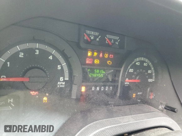 2011 Ford Econoline Cargo Commercial with VIN 1FTNS2EW2BDA16575, listed as a Copart auction lot 52884745 with 248,455 mi miles and Salvage Title. Bid and sale history available at DreamBid. Image 9.