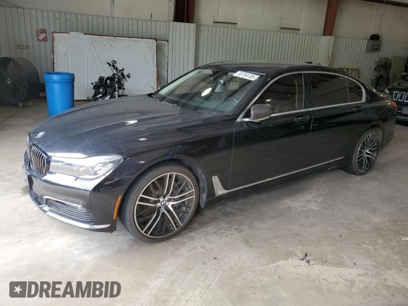 2017 BMW 7 Series 740i with VIN WBA7E2C36HG741125, listed as a Copart auction lot 55754185 with 90,305 mi miles and Clean Title. Bid and sale history available at DreamBid. Image 1.
