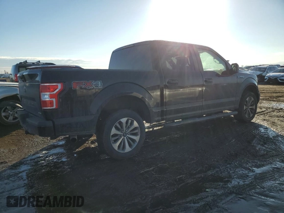 2018 Ford F-150 XL with VIN 1FTEW1EG4JFC11412, listed as a Copart auction lot 42422455 with 87,778 mi miles and Salvage Title. Bid and sale history available at carsss.com. Image 3.
