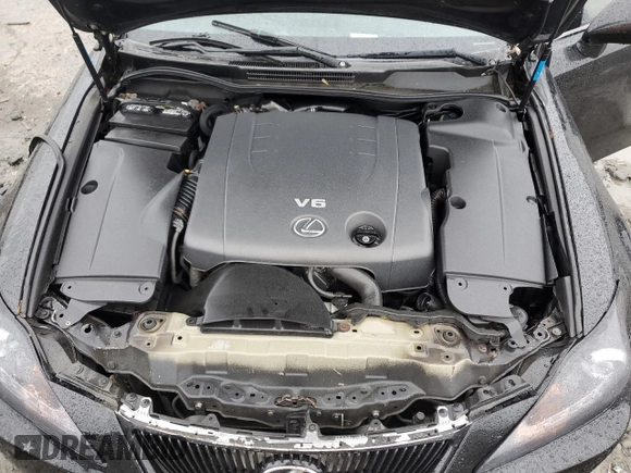 2007 Lexus IS 250 with VIN JTHBK262872039083, listed as a Copart auction lot 57882035 with 191,011 mi miles and Salvage title. Bid and sale history available at DreamBid. Image 11.