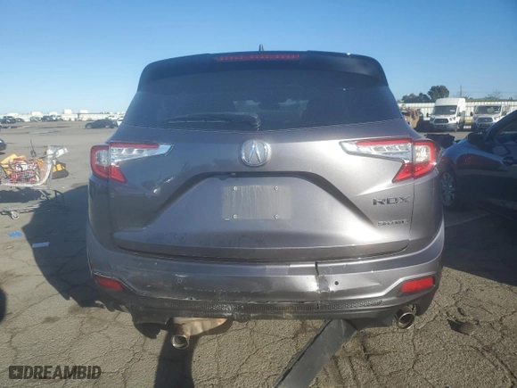 2019 Acura RDX w/Technology Pkg with VIN 5J8TC2H57KL039090, listed as a Copart auction lot 44171895 with 44,142 mi miles and Salvage Title. Bid and sale history available at carsss.com. Image 6.