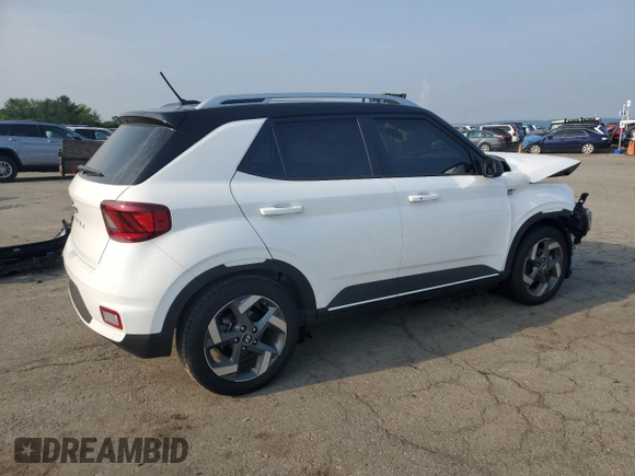 2024 Hyundai Venue Limited with VIN KMHRC8A30RU279778, listed as a Copart auction lot 59557425 with 5,838 mi miles and Salvage title. Bid and sale history available at DreamBid. Image 3.