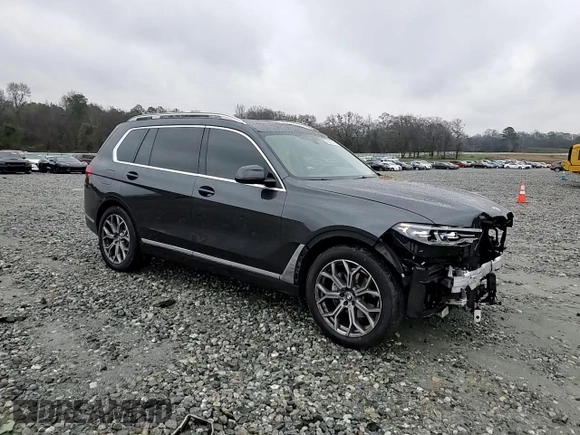 2021 BMW X7 xDrive40i with VIN 5UXCW2C0XM9H51936, listed as a Copart auction lot 45892475 with 49,554 mi miles and Salvage Title. Bid and sale history available at carsss.com. Image 12.