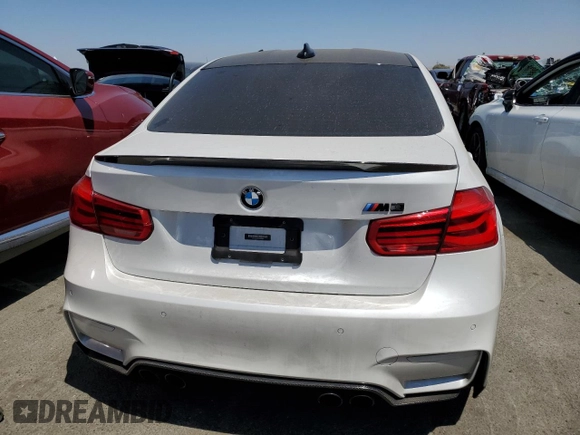 2016 BMW M3 with VIN WBS8M9C54G5E68485, listed as a Copart auction lot 61031043 with 77,625 mi miles. Bid and sale history available at carsss.com. Image 6.