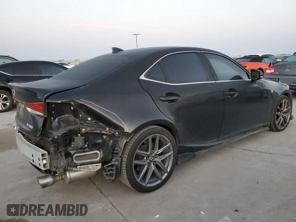 2020 Lexus IS with VIN JTHGZ1B25L5036118, listed as a Copart auction lot 49970995 with 78,321 mi miles and Salvage Title. Bid and sale history available at carsss.com. Image 3.