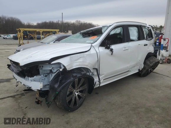2025 Volvo XC90 Plus with VIN YV4062PE6S1347855, listed as a Copart auction lot 46486525 with 1,696 mi miles and Salvage Title. Bid and sale history available at DreamBid. Image 1.