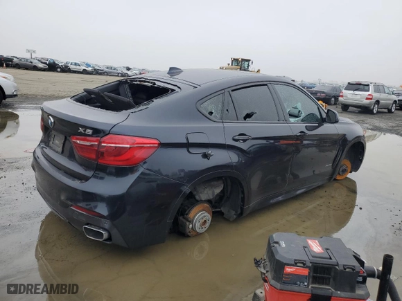 2016 BMW X6 xDrive35i with VIN 5UXKU2C55G0N83108, listed as a Copart auction lot 84905164 with 0 mi miles and Salvage Title. Bid and sale history available at carsss.com. Image 3.