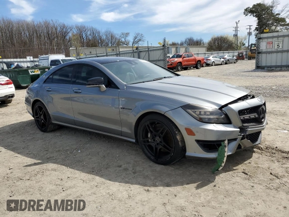 2012 Mercedes-Benz CLS 63 AMG with VIN WDDLJ7EB9CA026260, listed as a Copart auction lot 48987165 with 128,517 mi miles and Salvage title. Bid and sale history available at DreamBid. Image 4.
