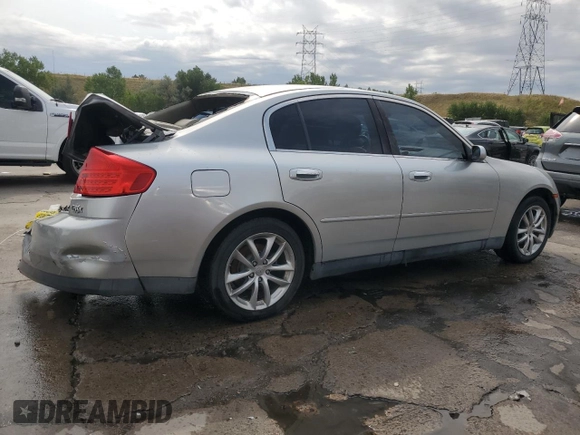 2004 Infiniti G35 w/Leather with VIN JNKCV51F74M704563, listed as a Copart auction lot 70261754 with 160,733 mi miles and Salvage Title. Bid and sale history available at DreamBid. Image 3.