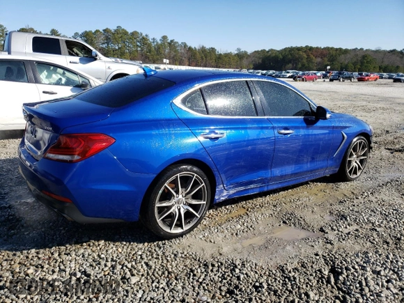 2021 Genesis G70 2.0T z VIN KMTG44LA2MU072235, wystawiony jako Copart lot #40438474 z przebiegiem 43 735 mil mil oraz . Historia ofert i sprzedaży dostępna na DreamBid. Obrazek 3.