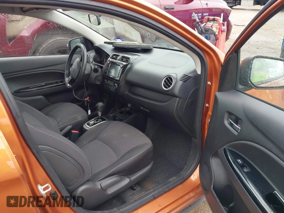 2018 Mitsubishi Mirage SE with VIN ML32A4HJ4JH012880, listed as a IAAI auction lot 42486804 with 28,468 mi miles and . Bid and sale history available at DreamBid. Image 5.