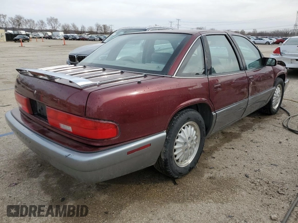 1996 Buick Regal with VIN 2G4WF52K9T1417982, listed as a Copart auction lot 49963815 with 98,269 mi miles and Salvage Title. Bid and sale history available at DreamBid. Image 3.