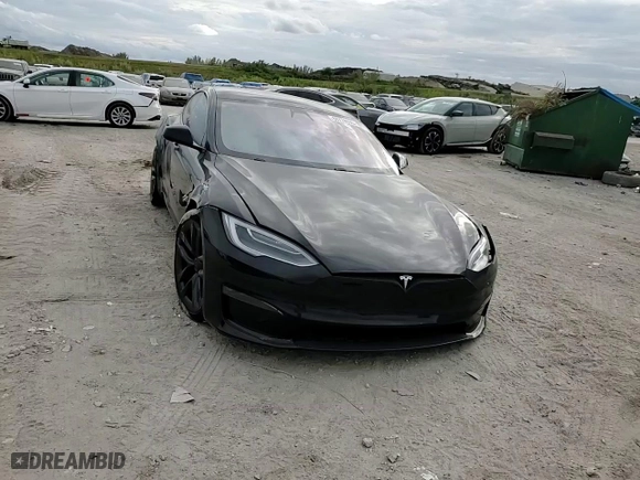 2022 Tesla Model S Plaid with VIN 5YJSA1E61NF460110, listed as a Copart auction lot 88774035 with 18,777 mi miles and Salvage Title. Bid and sale history available at carsss.com. Image 11.