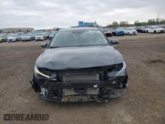 2023 Hyundai Elantra Limited z VIN KMHLN4AJXPU070150, wystawiony jako Copart lot #53938995 z przebiegiem 27 508 mil mil oraz Szkoda całkowita • Salvage title. Historia ofert i sprzedaży dostępna na DreamBid. Obrazek 5.