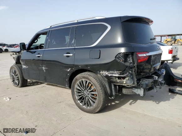 2022 Infiniti QX80 SENSORY with VIN JN8AZ2BFXN9743389, listed as a Copart auction lot 48230285 with 0 mi miles and Salvage Title. Bid and sale history available at carsss.com. Image 2.