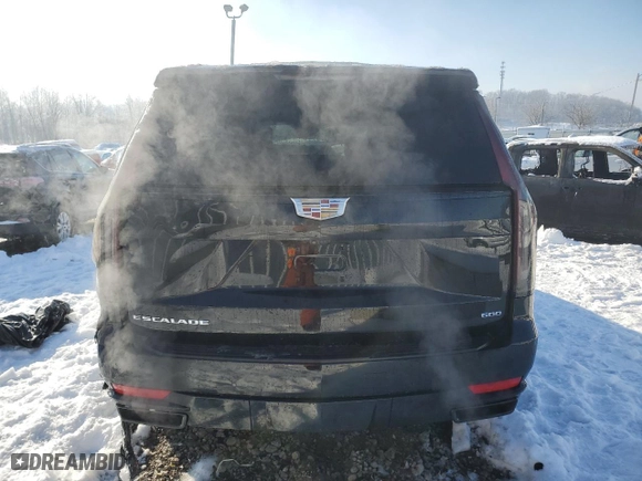 2023 Cadillac Escalade 4WD Sport Platinum with VIN 1GYS4GKL0PR181999, listed as a Copart auction lot 87362354 with 7,193 mi miles and Salvage Title. Bid and sale history available at carsss.com. Image 6.